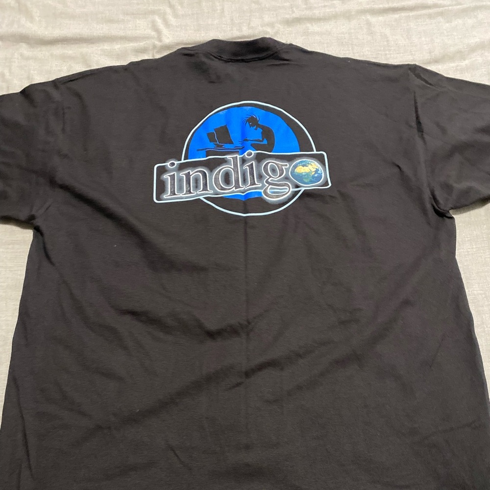 Indigo computer tee